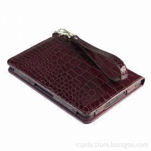 Leather Cases for Kindle with Hand Strap and Handle, Various Colors Available